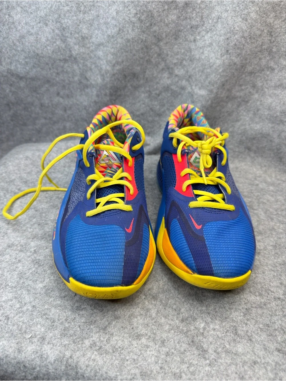 Nike Zoom Freak 4 GS Basketball Shoes 'Multicolor / Game Royal' Size 7Y / EU 38.